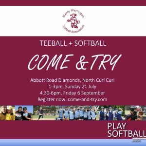 Teeball + Softball Come & Try Days